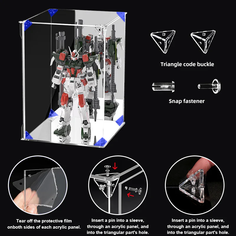Acrylic Display Box Front-Open for Collectibles Action Figures Toys 25*25*30cm - Image 3