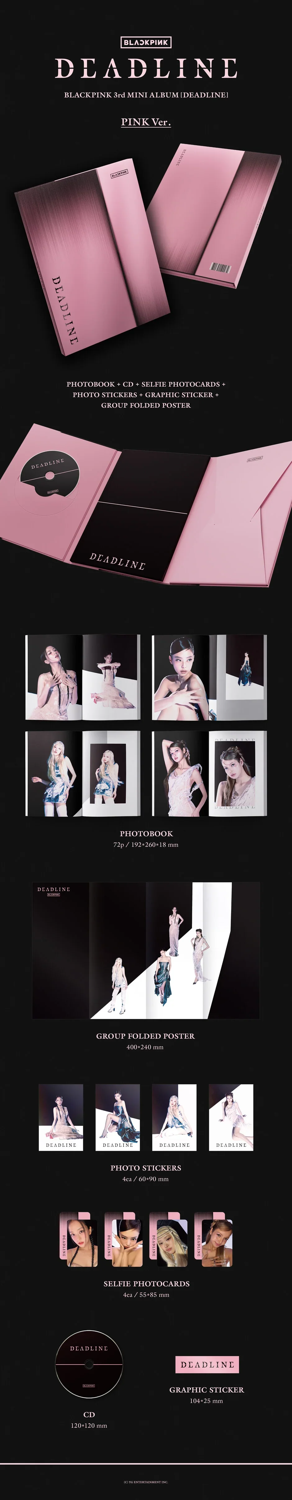 BLACKPINK - 3rd Mini Album [DEADLINE] PINK Ver. - Image 2