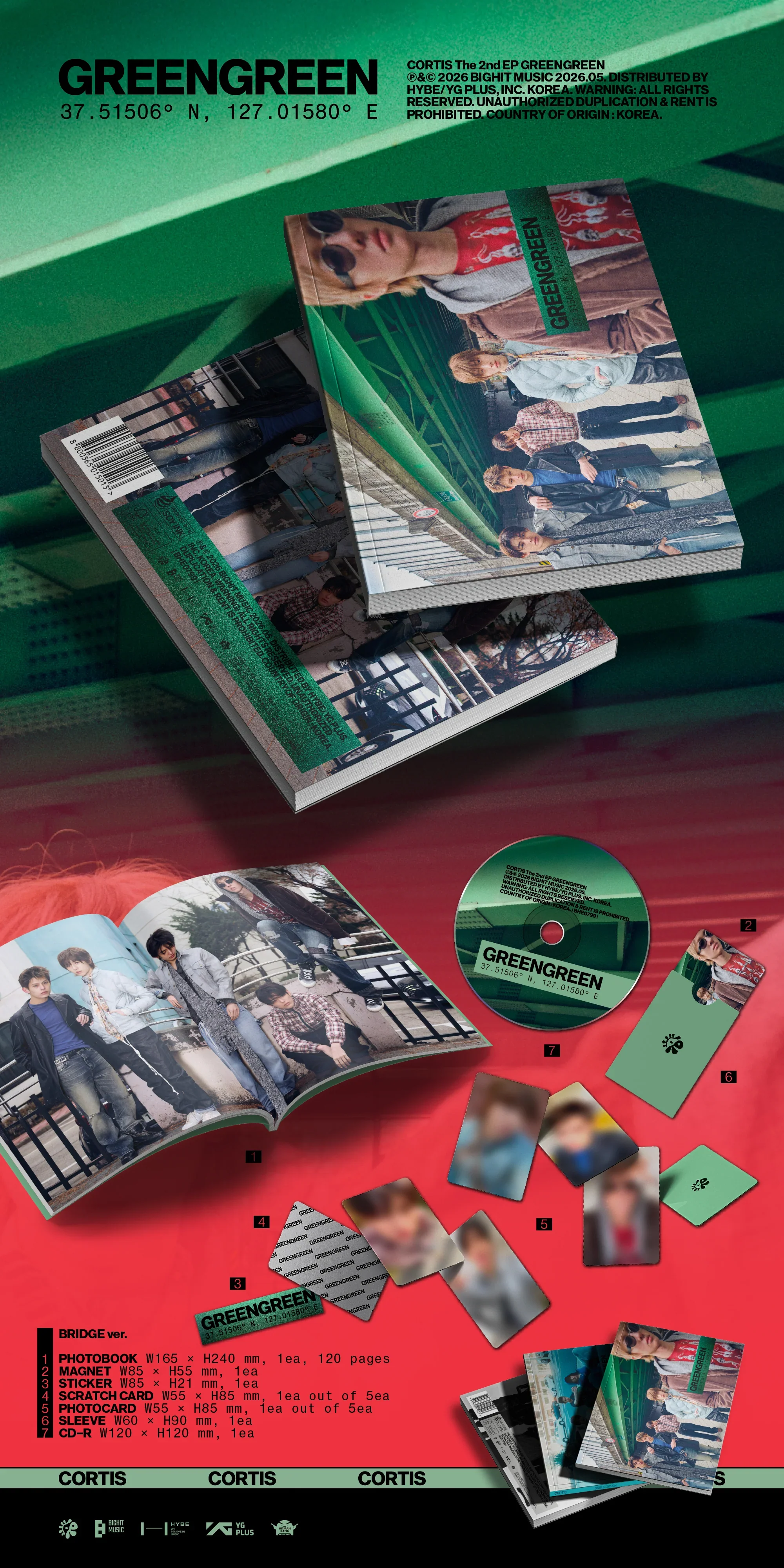CORTIS - 2nd EP [GREENGREEN] Standard Ver. - Image 2
