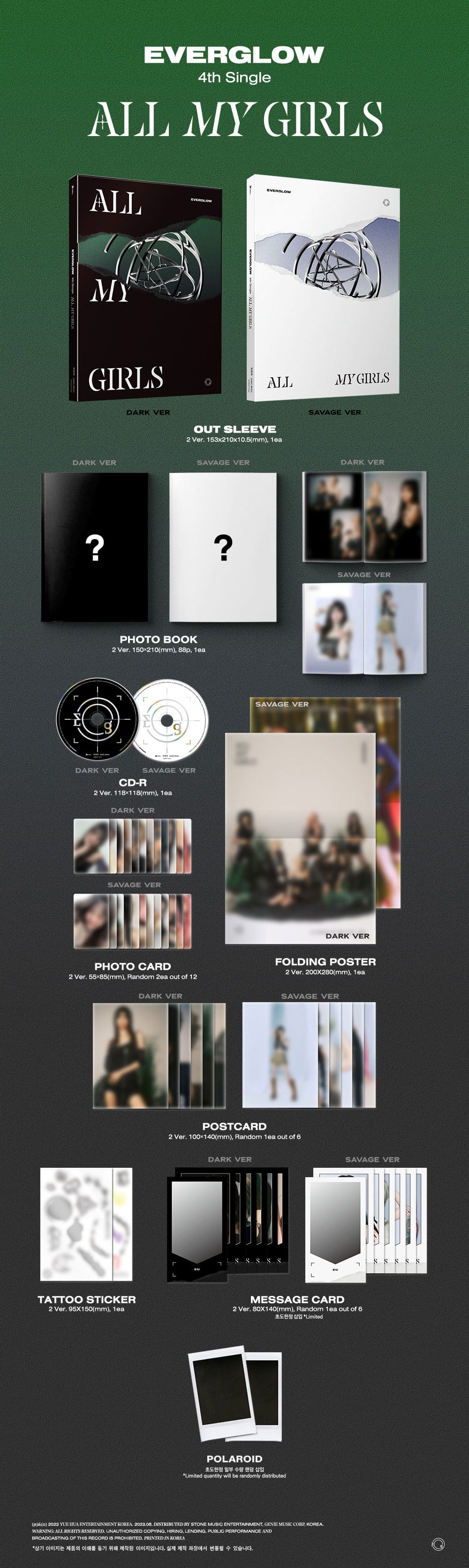 EVERGLOW - 4TH SINGLE ALBUM [ALL MY GIRLS] - Image 2