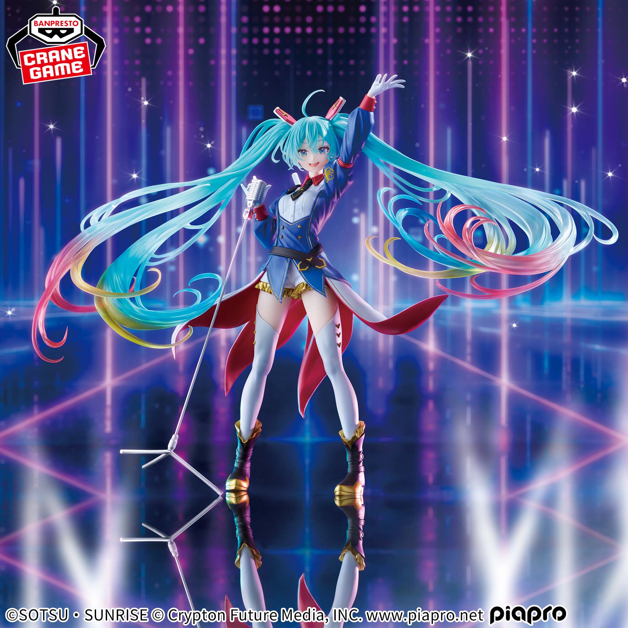 Gundam 45th Anniversary × Hatsune Miku Banpresto Evolve – Gundam Collaboration Figure - Image 4