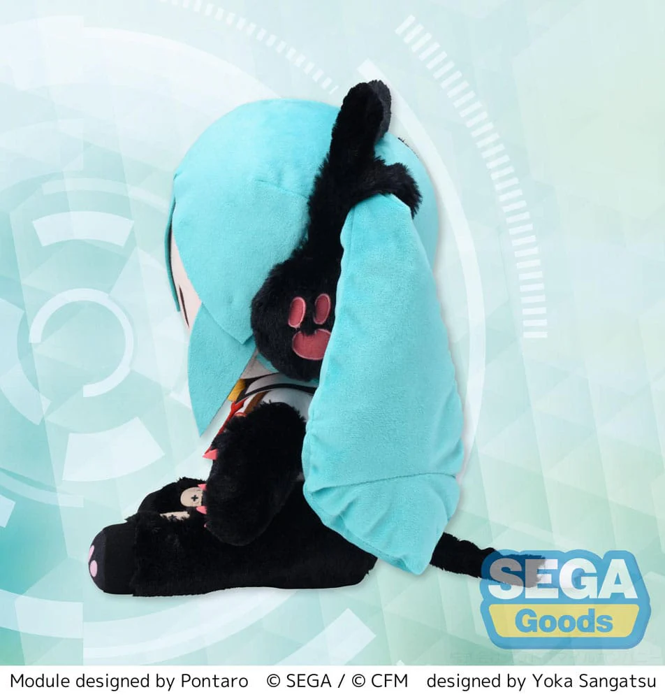 Hatsune Miku Project Diva Arcade Future Tone Fuwa Petit Plush Figure Kitty Cat LL 30 cm - Image 2