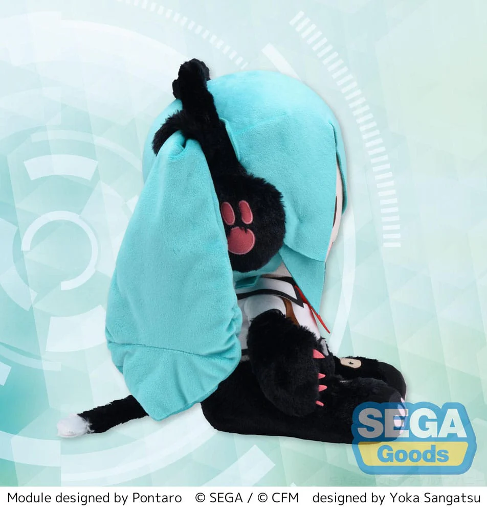 Hatsune Miku Project Diva Arcade Future Tone Fuwa Petit Plush Figure Kitty Cat LL 30 cm - Image 3
