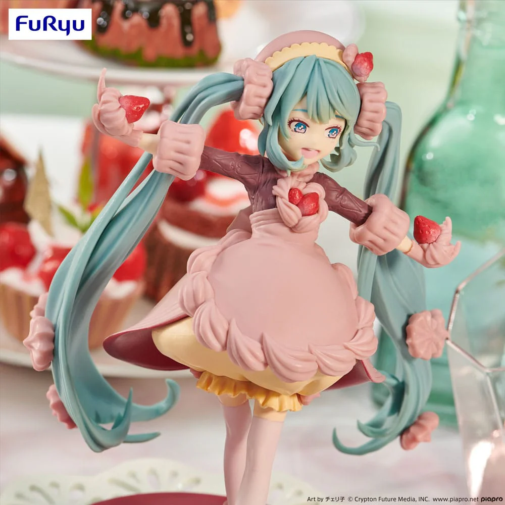 Hatsune Miku SweetSweets Series PVC Statue Strawberry Chocolate Short 17 cm - Image 7