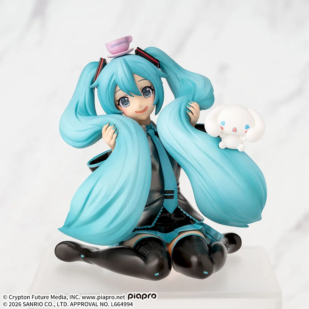 Hatsune Miku x Cinnamoroll: Fluffy Ver. Premium Chokonose Figure - Image 2