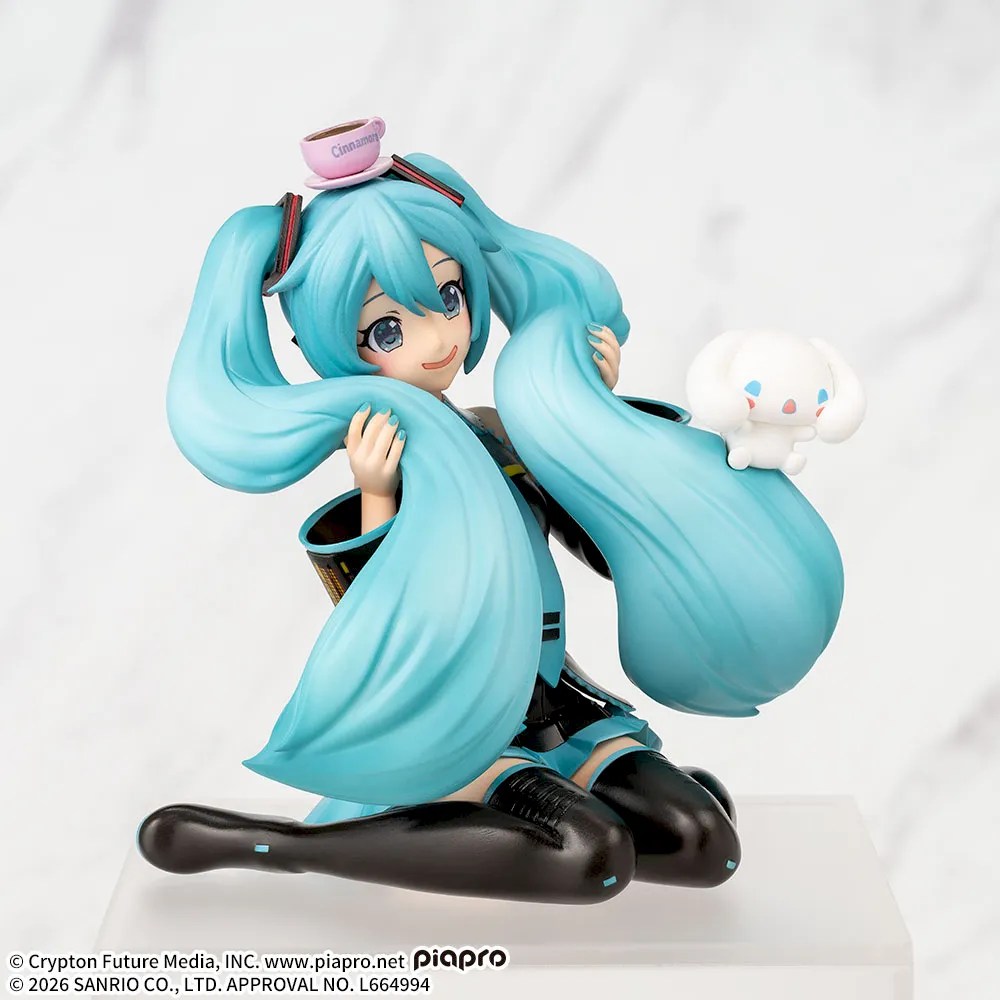 Hatsune Miku x Cinnamoroll: Fluffy Ver. Premium Chokonose Figure - Image 4