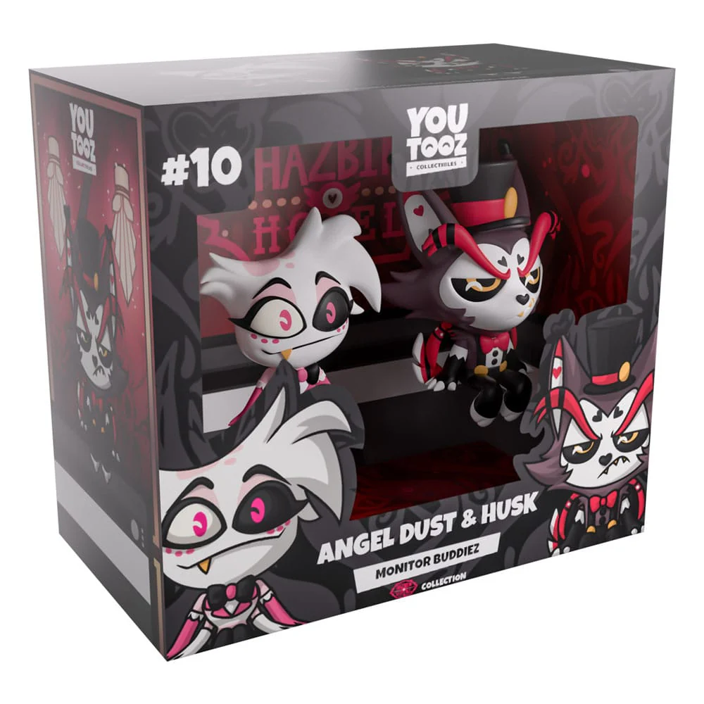 Hazbin Hotel Vinyl Figures Angel Dust & Husk Monitor Buddiez - Image 2