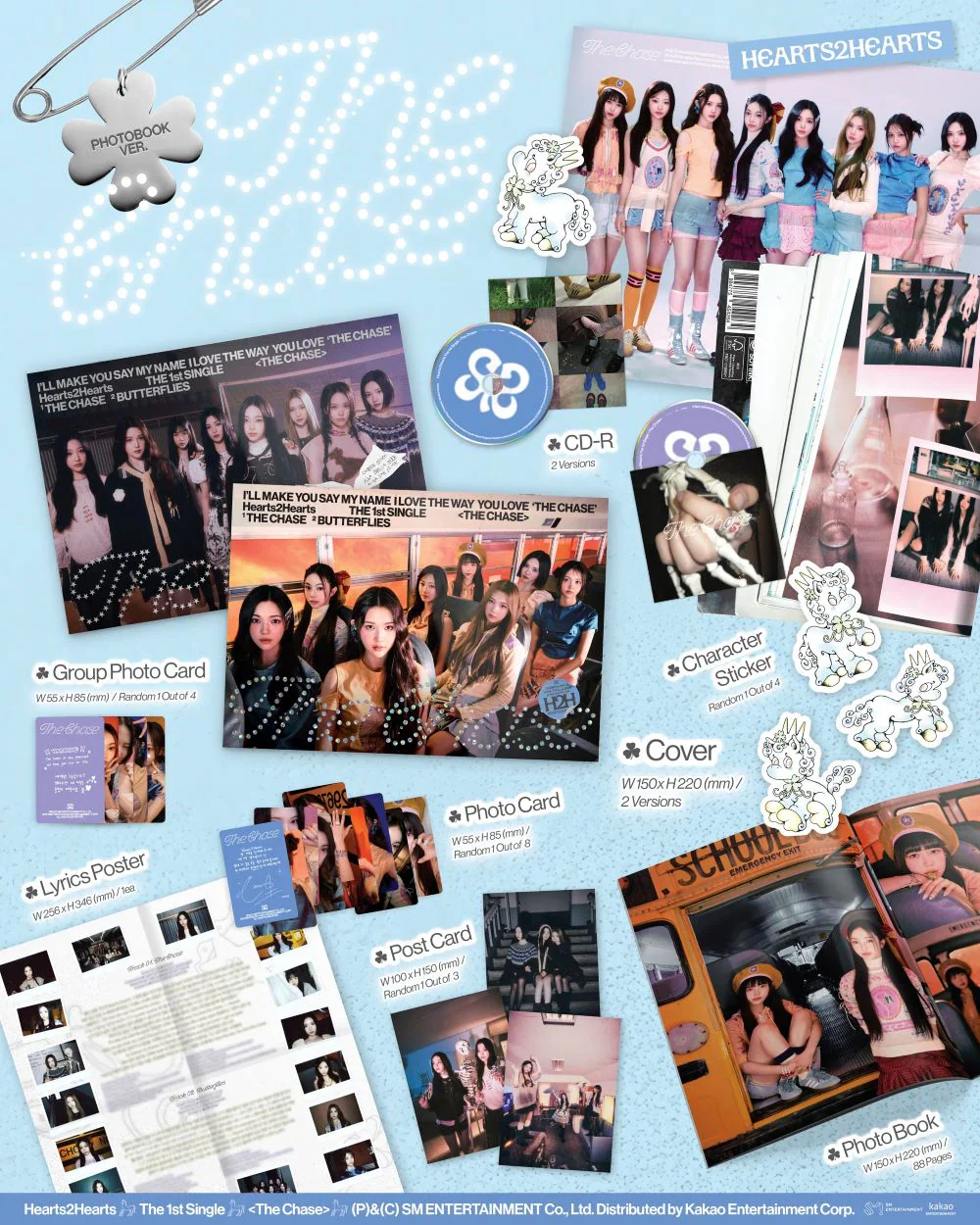 Hearts2Hearts - 1st Single Album [The Chase] Photobook Ver. - Image 2
