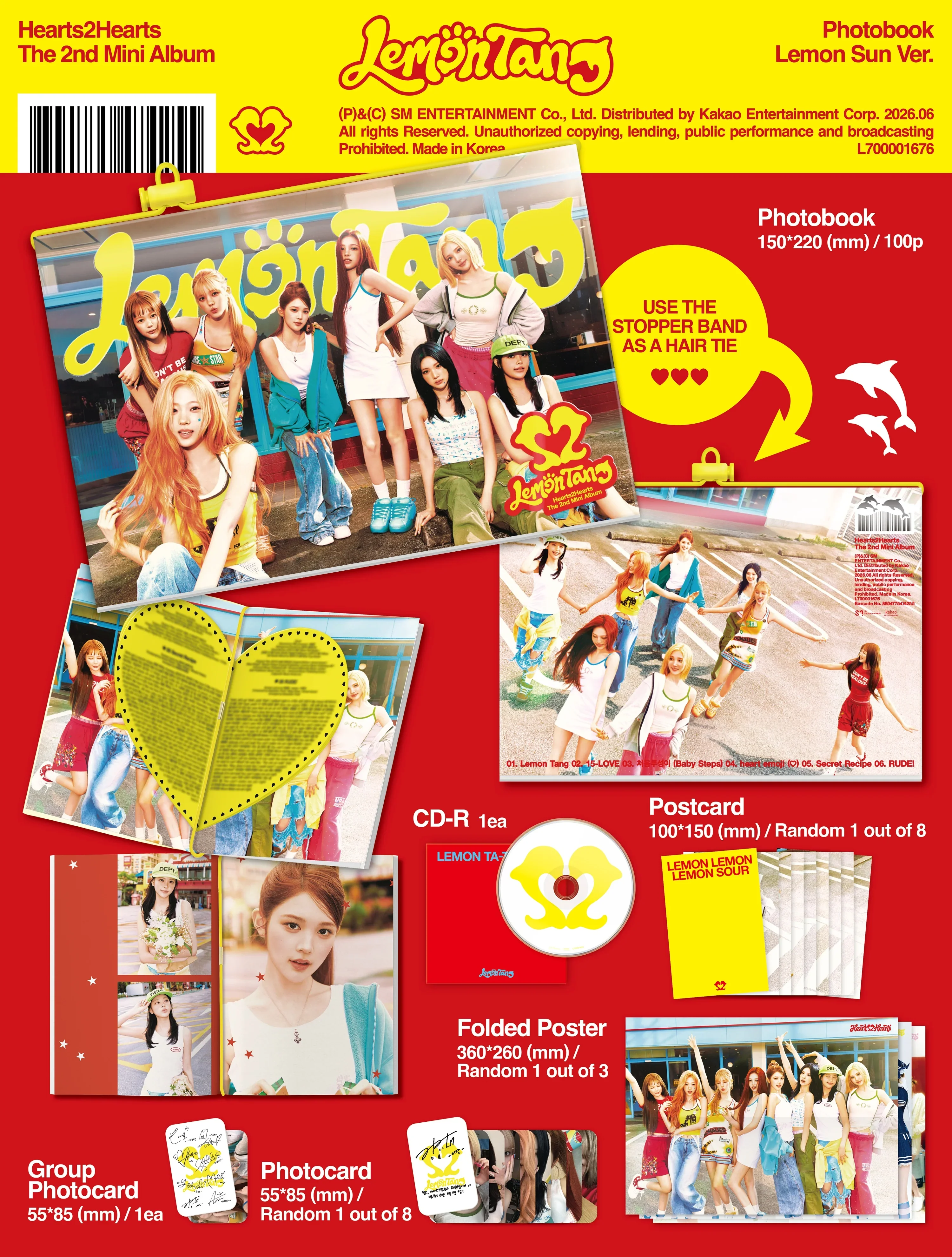 Hearts2Hearts - 2nd Mini Album [Lemon Tang] Photobook Ver. - Image 2