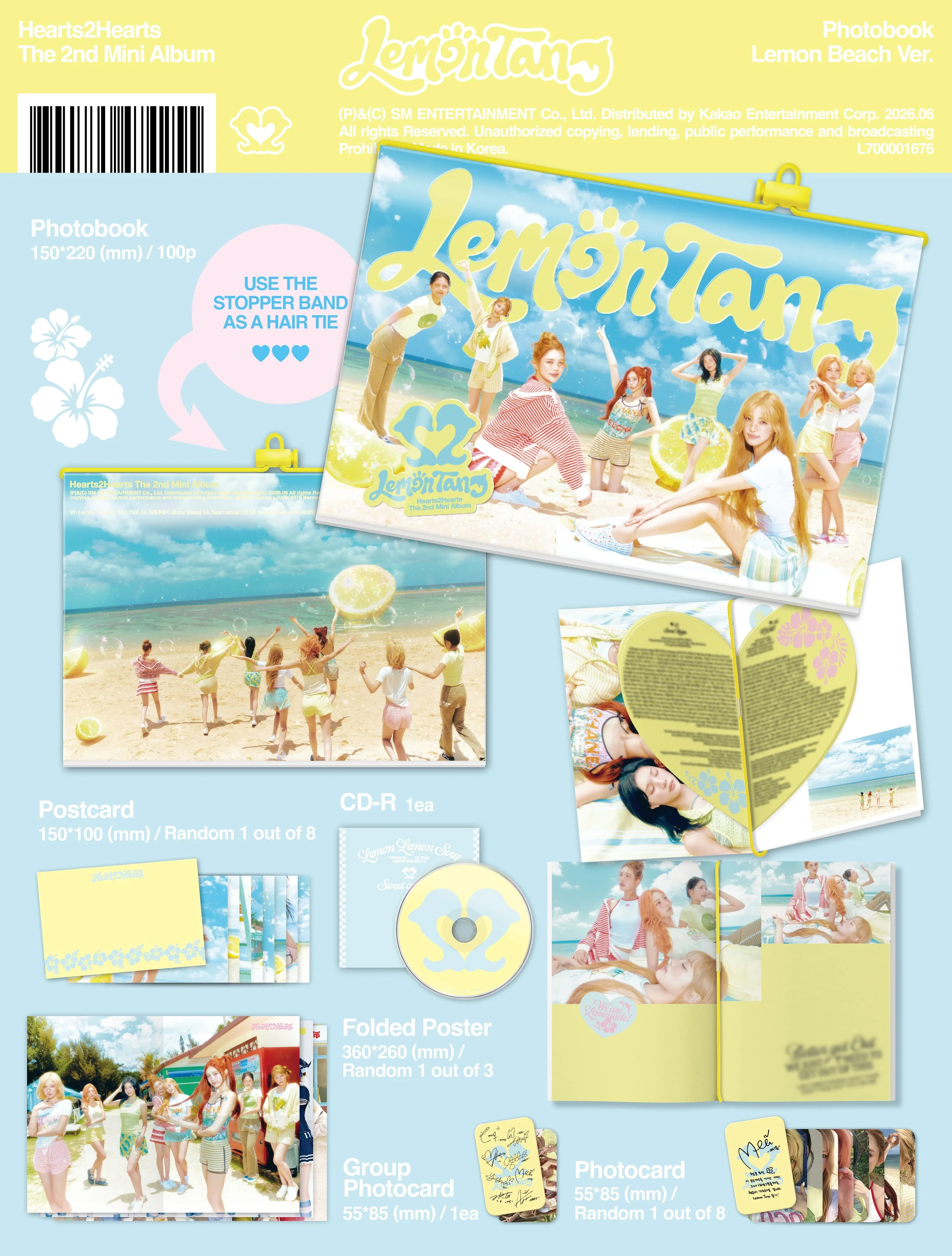 Hearts2Hearts - 2nd Mini Album [Lemon Tang] Photobook Ver. - Image 3
