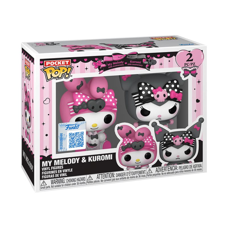 Hello Kitty POP! Vinyl Keychain 2-Pack My Melody & Kuromi 4 cm - Image 2