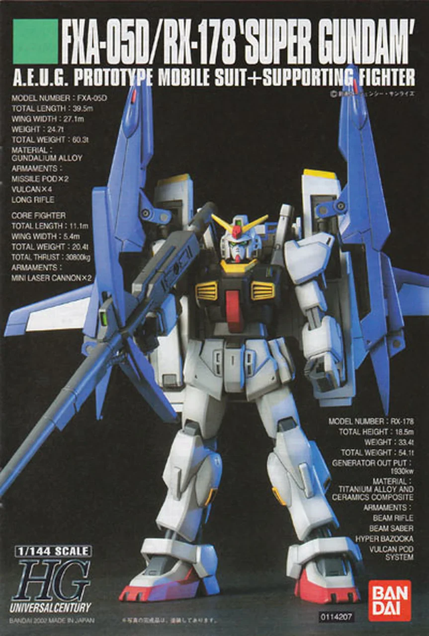 Hguc Gundam Super Fxa-05d/rx178 1/144 - Image 4