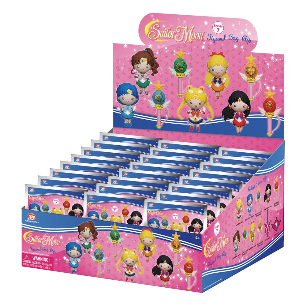 Sailor Moon 3D PVC Bag Clips Series 7 Display - Image 3