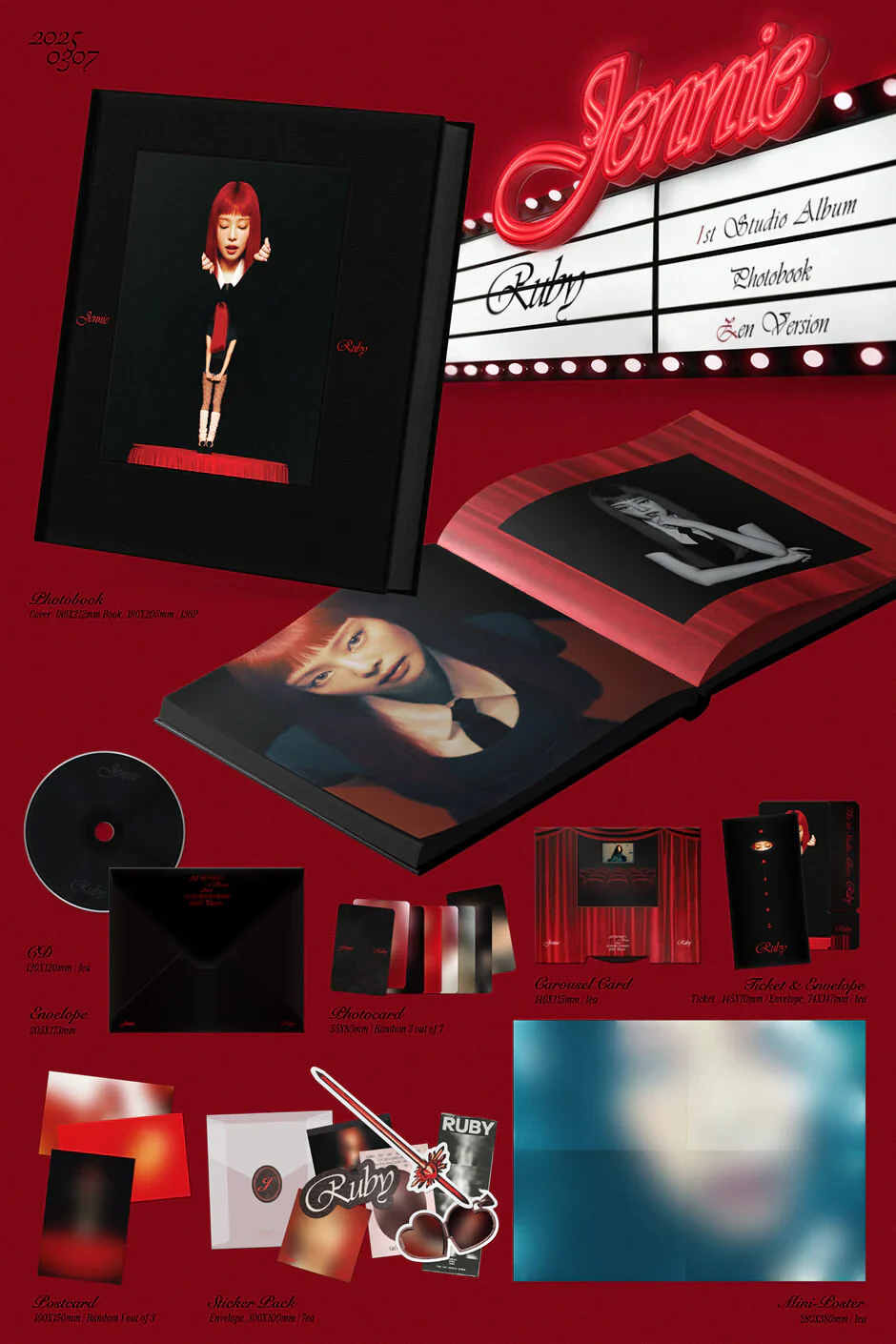 JENNIE - 1st Studio Album [Ruby] Photobook Ver. - Image 2