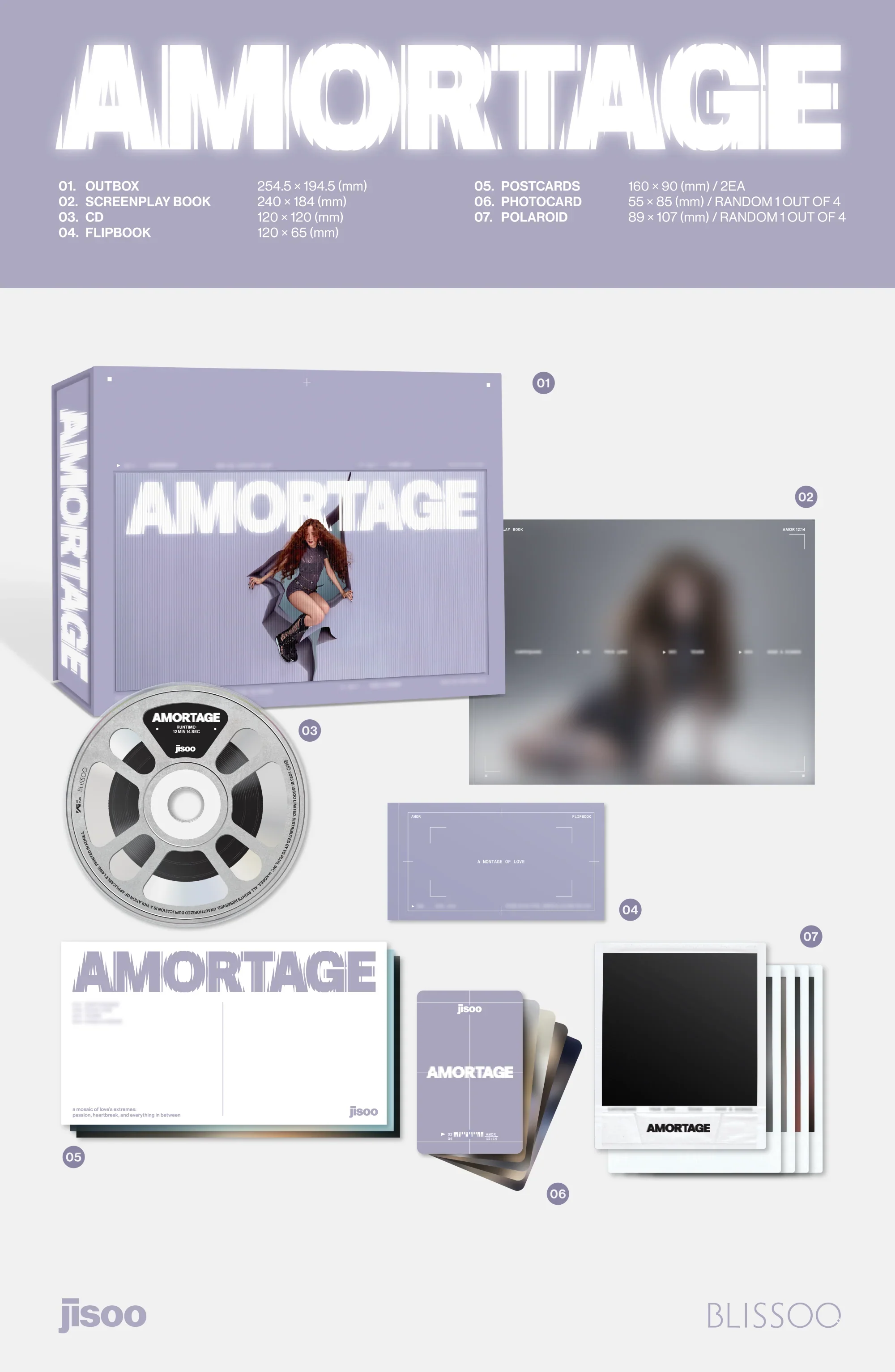 JISOO - Mini Album [AMORTAGE] DELUXE EDITION - Image 2