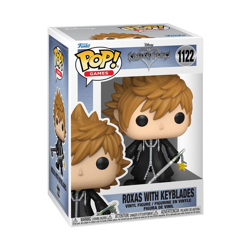 Kingdom Hearts POP! Games Vinyl Figure Roxas w/Keyblades - Image 2