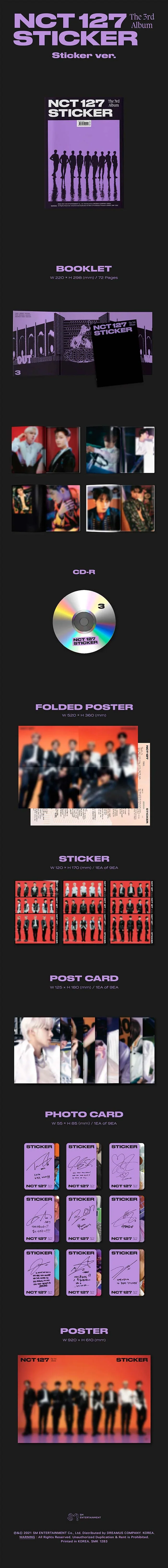 NCT 127 - STICKER [3RD ALBUM] STICKER Ver. - Image 2
