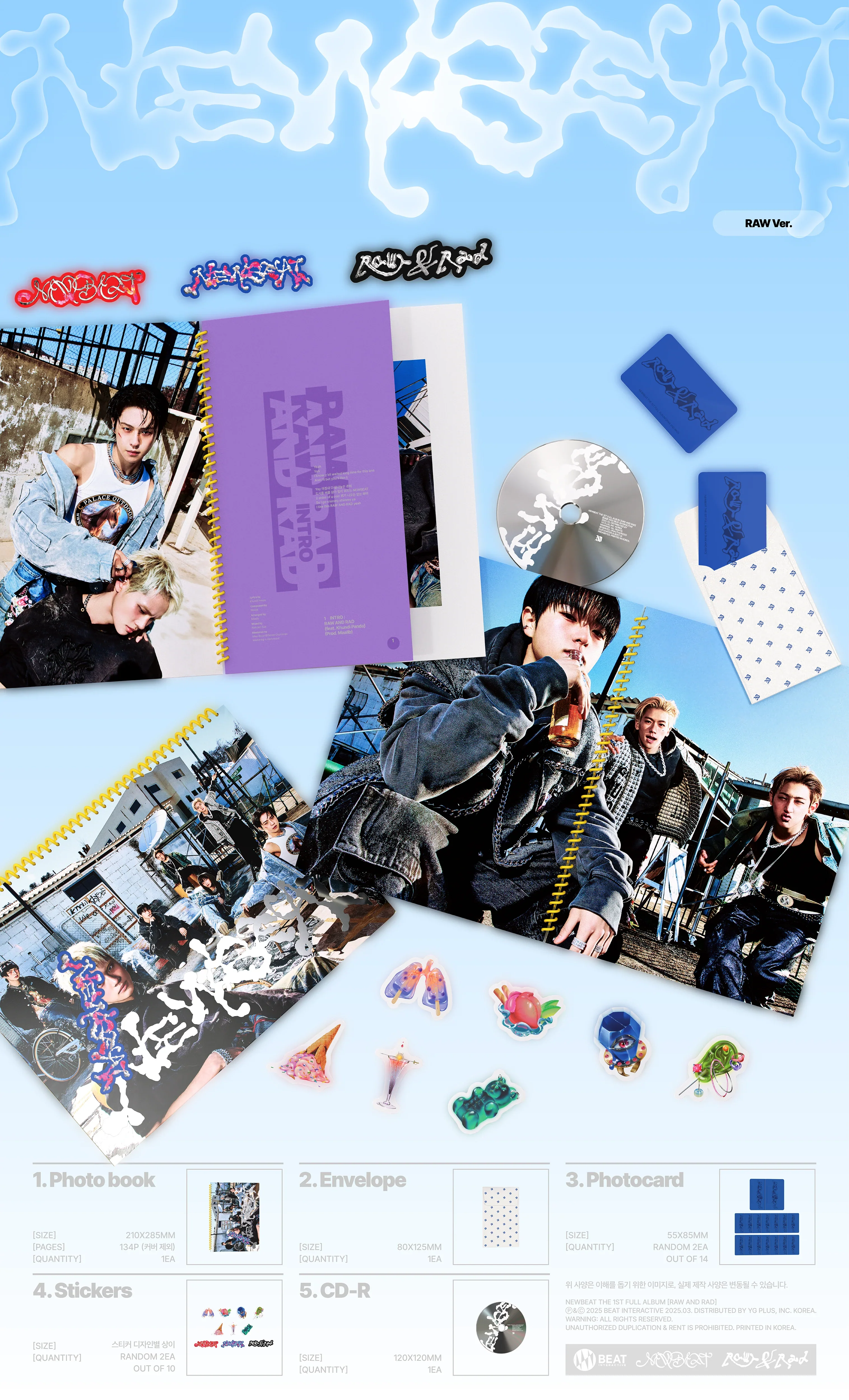 NEWBEAT - 1st Full Album [RAW AND RAD] PHOTOBOOK - Image 2