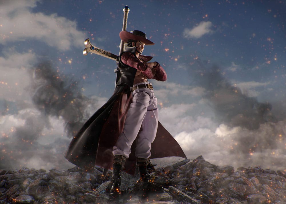 One Piece S.H.Figuarts Action Figure Dracule Mihawk Hawkeye - Image 2