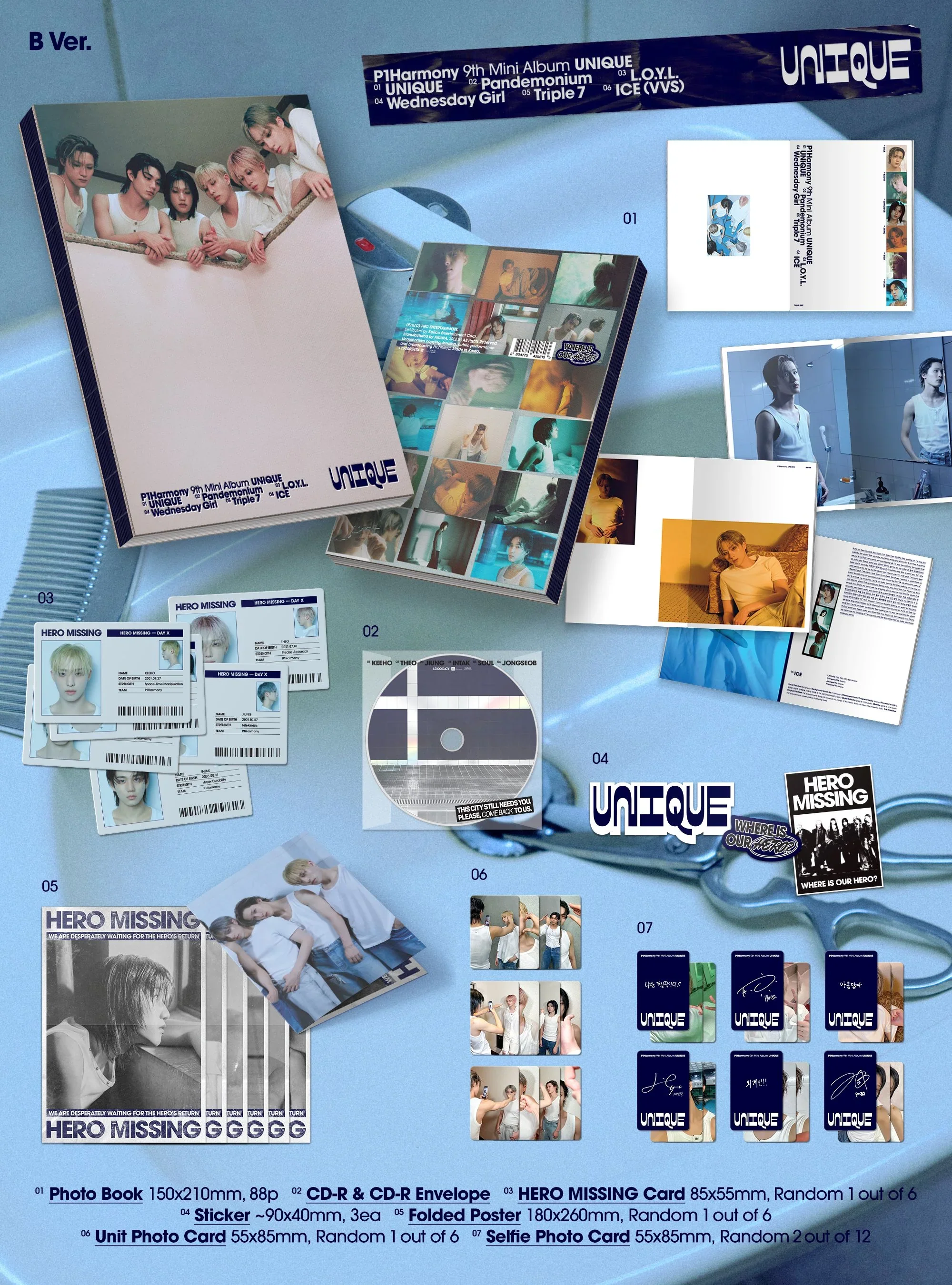 P1Harmony - 9th Mini Album [UNIQUE] Photobook Ver. - Image 3