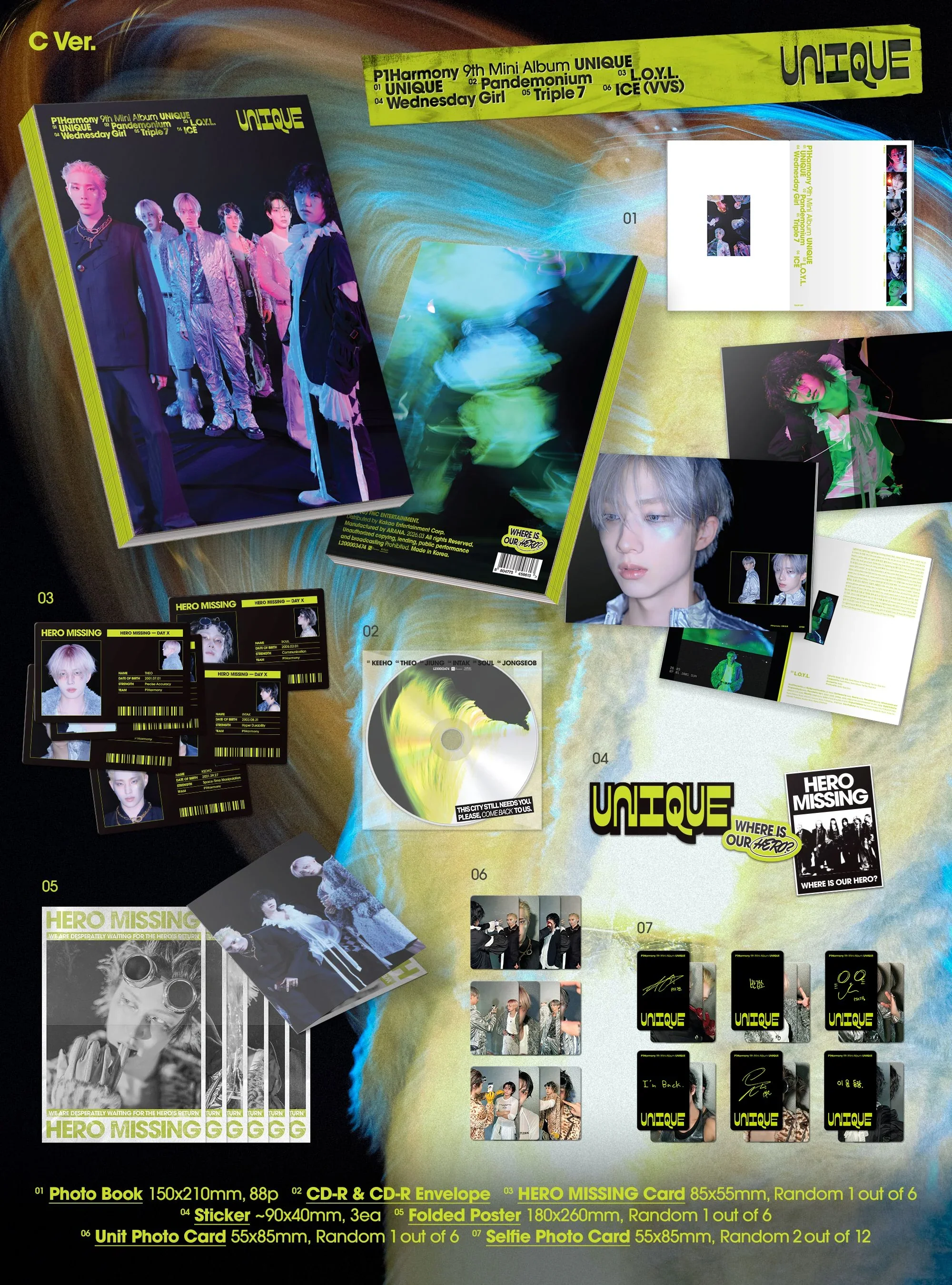 P1Harmony - 9th Mini Album [UNIQUE] Photobook Ver. - Image 4