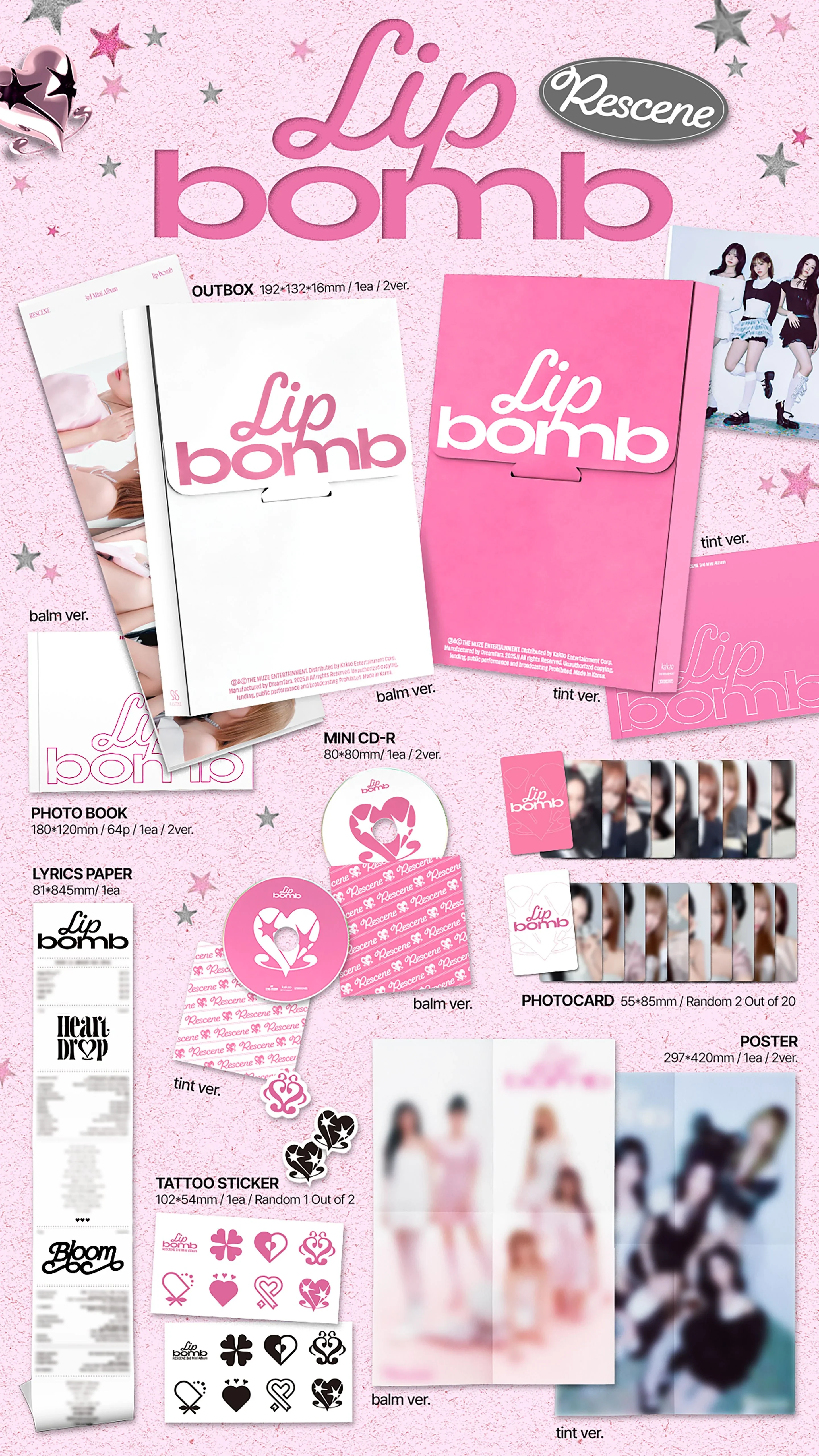 RESCENE - 3rd Mini Album [lip bomb] Standard Ver. - Image 2