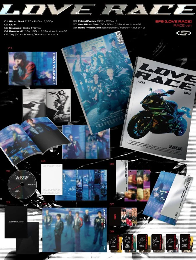 SF9 - 15th Mini Album [LOVE RACE] Standard Ver. - Image 2