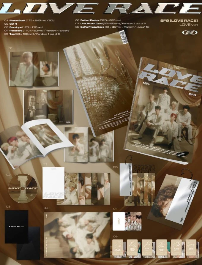 SF9 - 15th Mini Album [LOVE RACE] Standard Ver. - Image 3
