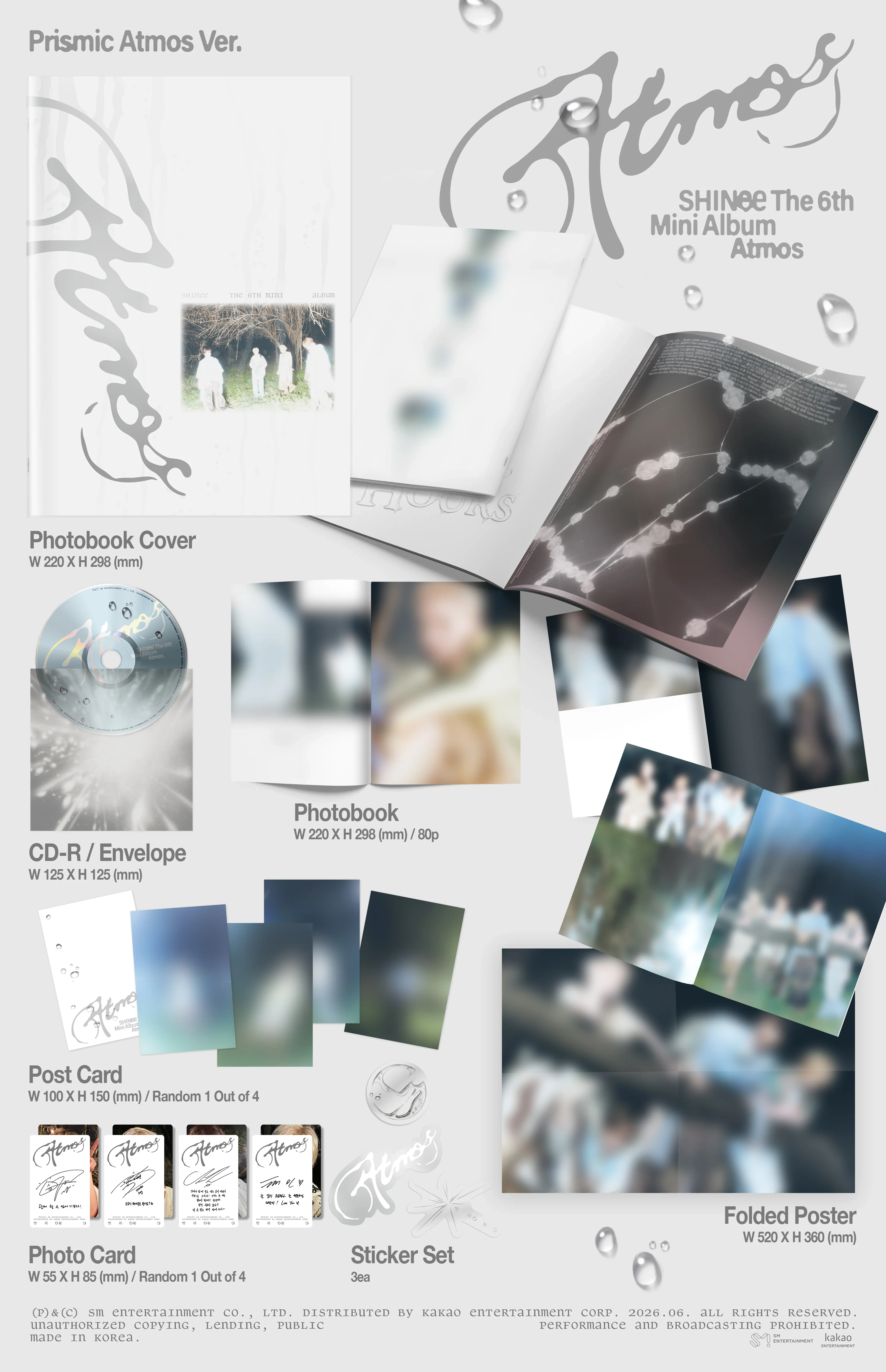 SHINee - 6th Mini Album [Atmos] PrIsmIc Atmos Ver. - Image 2