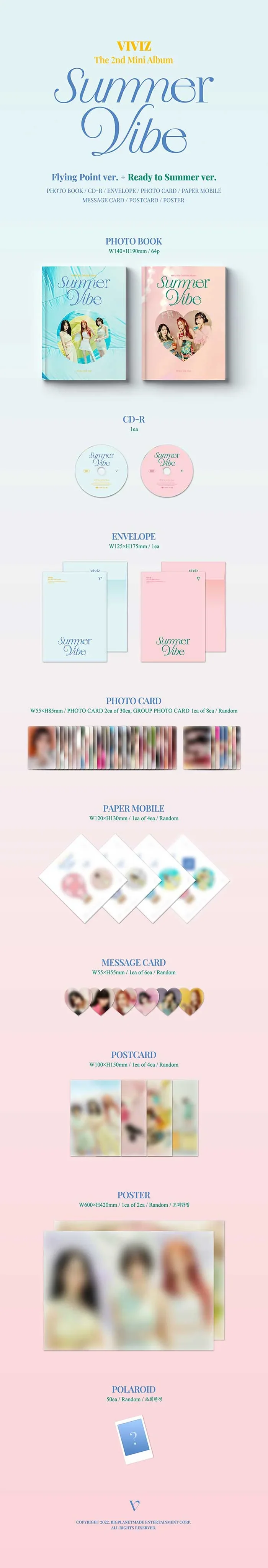 VIVIZ - SUMMER VIBE [2ND MINI ALBUM] - Image 2